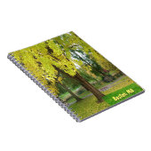 Yellow Gingko Tree - Boston Public Garden Notizblock (Rechte Seite)