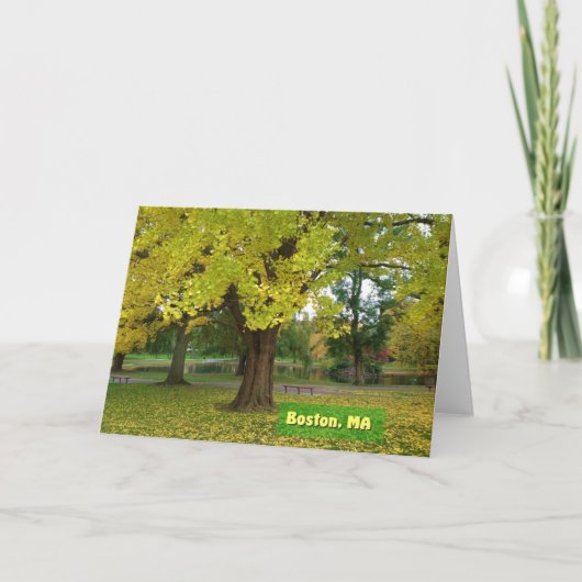 Yellow Gingko Tree Karte (Vorderseite)