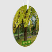 Yellow Gingko Tree Ornament (Vorderseite)