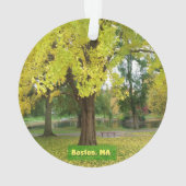 Yellow Gingko Tree Ornament (Rückseite)