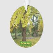 Yellow Gingko Tree Ornament (Vorderseite)