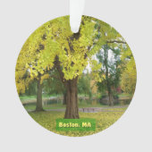 Yellow Gingko Tree Ornament (Vorderseite)