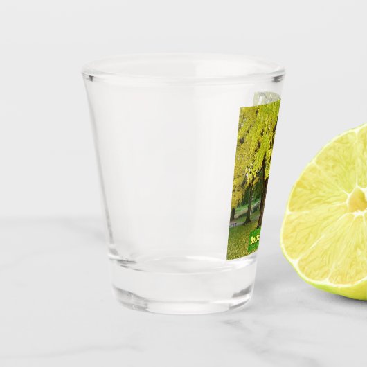 Yellow Gingko Tree Schnapsglas (Links)