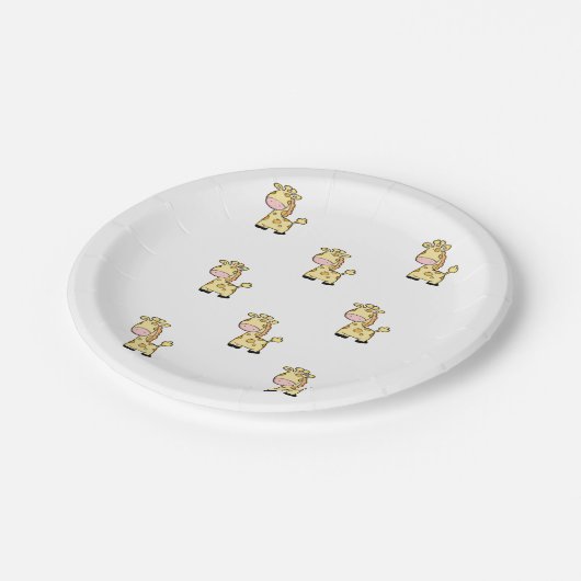 Yellow Giraffe Paper Teller (Schrägansicht)