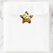 Yellow Glass Texture Star Sticker (Tasche)