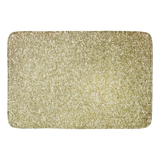 Yellow Glitz Glitzer Badematte (Vorderseite)
