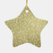 Yellow Glitz Glitzer Keramik Ornament (Hinten)