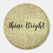 Yellow Glitz Glitzer Magnet (Vorne)