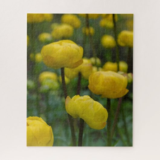 Yellow Globe Blume Jigsaw Puzzle (Vertikal)