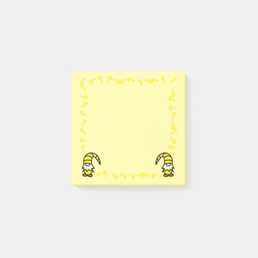 Yellow Gnome Post it Notes Post-it Klebezettel (Vorderseite)