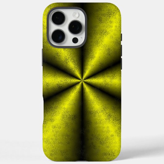 Yellow Gold Black Rainbow in Leather optik Case-Mate iPhone Hülle (Rückseite)