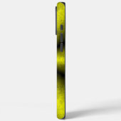 Yellow Gold Black Rainbow in Leather optik Case-Mate iPhone Hülle (Rückseite / Links)