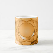 Yellow Gold Chakra Zen Yoga Namaste Personalisiere Kaffeetasse (Mittel)