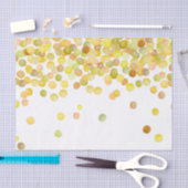 Yellow Gold Confetti Dots Seidenpapier (Handwerk)