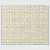 Yellow Gold Geometric White Geschenkpapier (Flach)