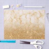 Yellow Gold Glitzer Look Fading ombre Marmor Seidenpapier (Handwerk)