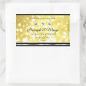 Yellow Gold Glitzer Product Labels Diamonds Silver Rechteckiger Aufkleber (Tasche)