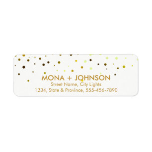 Yellow Gold Glitzer Sparkle Confetti Dots Modern
