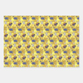 Yellow Gold Gustav Klimt Patterns Plätze Ovalen Geschenkpapier Set (Vorderseite 3)