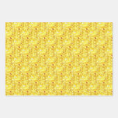 Yellow Gold Gustav Klimt Patterns Plätze Ovalen Geschenkpapier Set (Vorderseite 2)