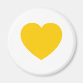 Yellow Gold Heart Magnet (Vorne)