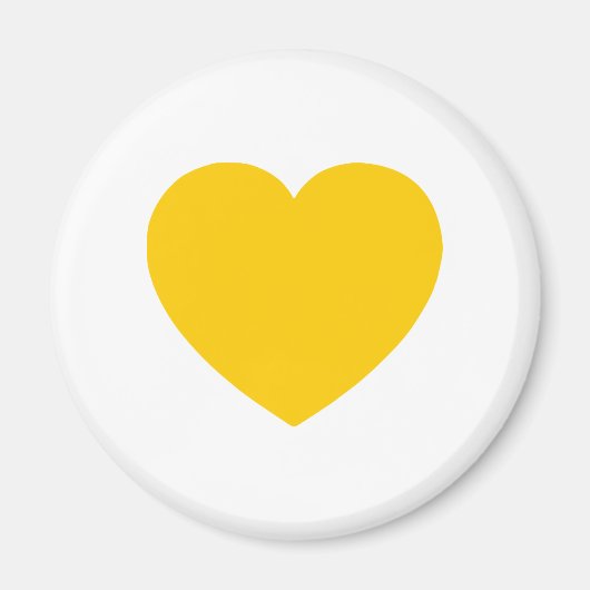 Yellow Gold Heart Magnet (Vorne)