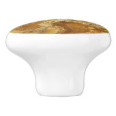 Yellow Gold Marmor Muster Keramikknauf (Seitenansicht)