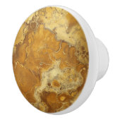 Yellow Gold Marmor Muster Keramikknauf (Rechts)