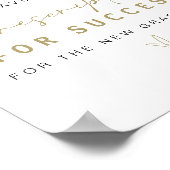 Yellow Gold Nurse Prescription For Success Poster (Ecke)