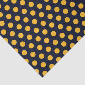 Yellow Gold Polka Dots Seidenpapier (Detail)