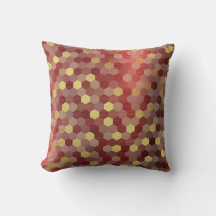 Yellow Gold Red Burgundy Cyber Numeric IT - DESIGN Kissen