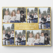 Yellow Gold Six Foto Template Plaque Fotoplatte (Vorderseite)