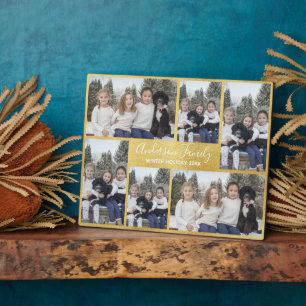 Yellow Gold Six Foto Template Plaque Fotoplatte