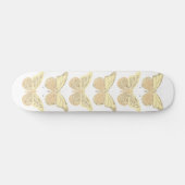 Yellow Gold Sparkle Butterfells Skateboard (Horizontal)