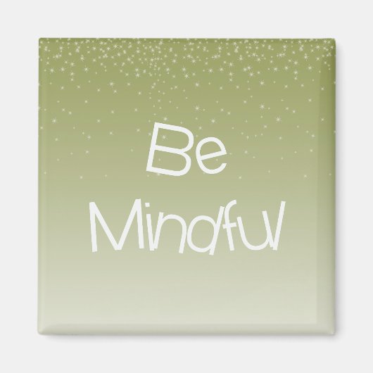 Yellow Gold Stars inspirierendes Zitat bedenken Magnet (Vorne)