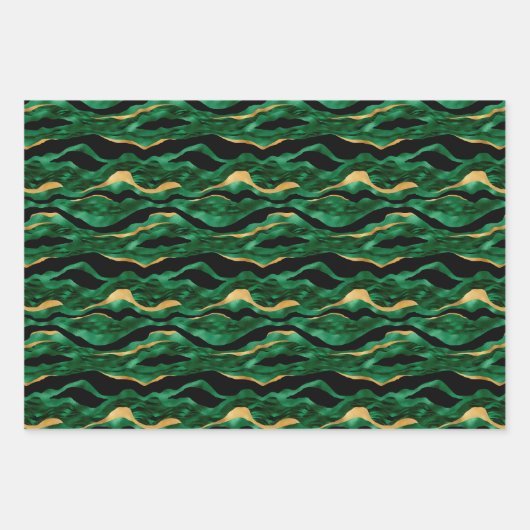 Yellow Gold Tiger Print Geschenkpapier Set (Vorderseite 2)