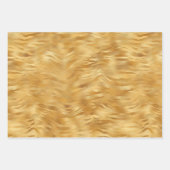 Yellow Gold Tiger Print Geschenkpapier Set (Vorderseite)