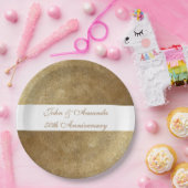 Yellow Gold vermischt Personalisierte Teller zum J (Party)