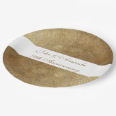 Yellow Gold vermischt Personalisierte Teller zum J (Schrägansicht)