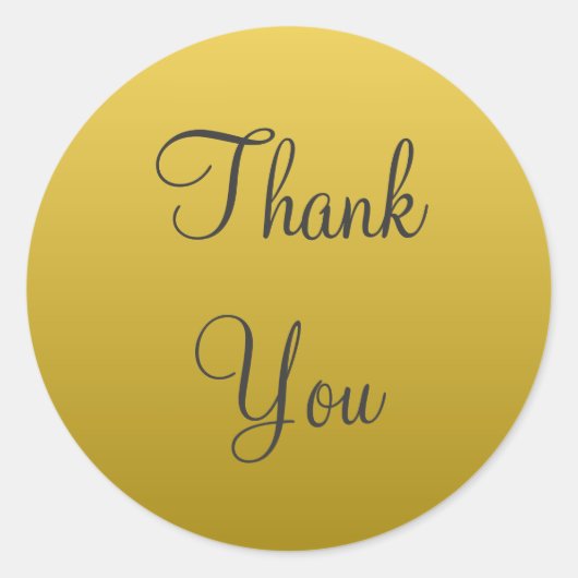 Yellow Gold Vielen Dank, dass Sie Stickers (Vorderseite)