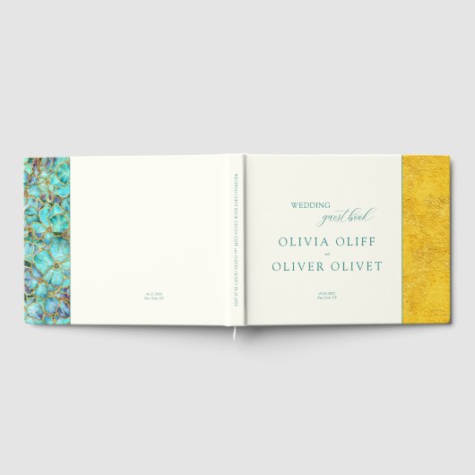 Yellow Gold Wedding Gästebuch (Voll)