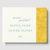 Yellow Gold Wedding Gästebuch (Vorderseite)