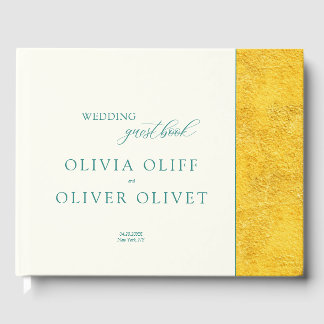 Yellow Gold Wedding Gästebuch