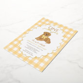 Yellow Golden Retriever Puppy Pawty 1. Geburtstag Folieneinladung (Gedreht)