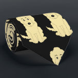 Yellow Goldendoodle Design Any Colour Background Krawatte<br><div class="desc">This dog design necktie, also known as a tie or long tie, is a piece of fabric worn around the neck, typically under a shirt collar, and tied in a knot in the front. It is a decorative or symbolic item of formal neckwear or office attire, often draped down the...</div>