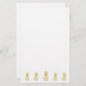 Yellow Goldendoodle Dog Design Briefpapier (Vorne/Hinten)