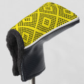 Yellow Golf Club Head Cover Headcover (3/4 Vorderseite)