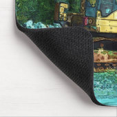 Yellow Grader Earth Mover Art Mousepad (Ecke)