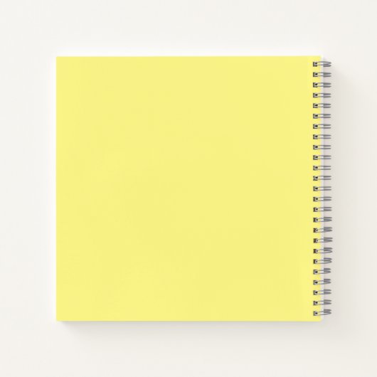 Yellow Gratitude Journal Notizblock (Rückseite)
