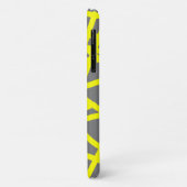 Yellow Gray Abstrakt Art iPhone 11 Fall Case-Mate iPhone Hülle (Hinten/Links)